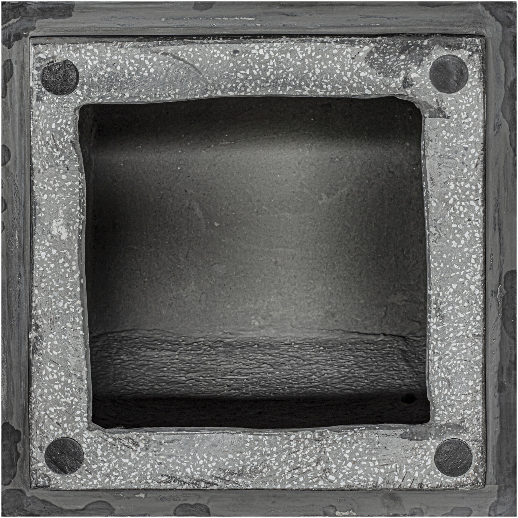 Kiri 22.4 X 14.2 inch Black Outdoor Side Table